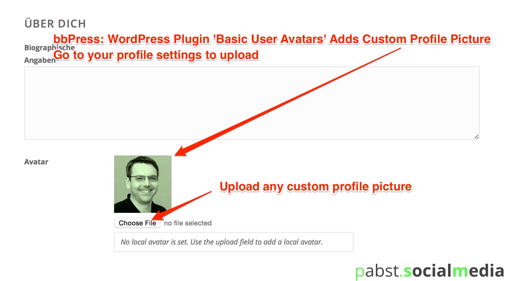 bbPress WordPress Plugin Basic User Avatars Adds Custom Profile Picture