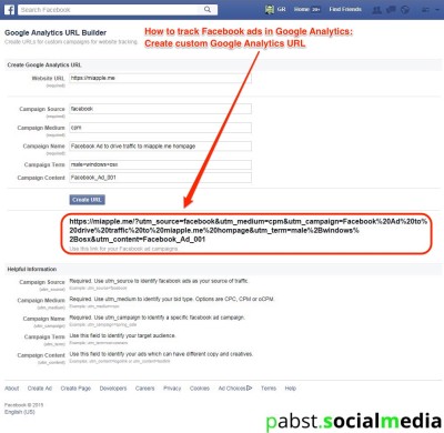track Facebook ads in Google Analytics_01_Google Analytics custom URL link builder